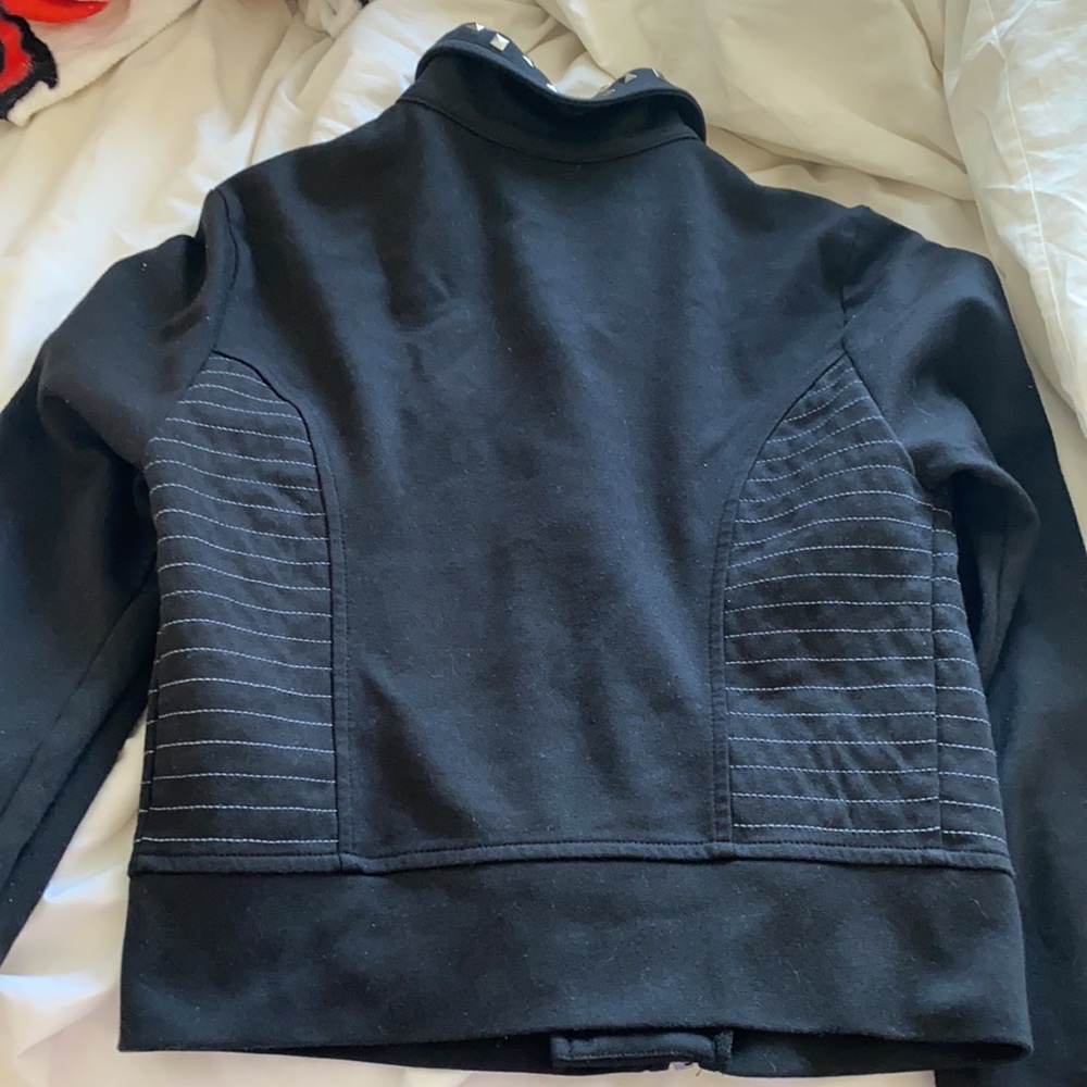 Studded collar zip up blazer - Picture 4 of 4